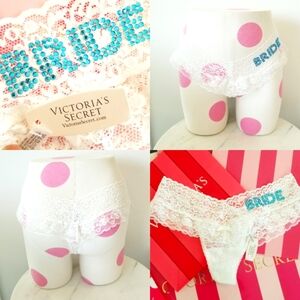 Victoria's Secret Vintage Very Sexy Bridal I do Collection Ruffle Lace Panty NWT
